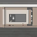 Modern Living Room TV Wall Design With Light Wood Panels Storage Shelves And LED Lighting