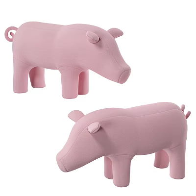 Modern Stool Pig Sitting Stool 3d model Modern Stool Pig Sitting Stool 3d model