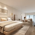 Modern Apartment Living Area With Large Windows And Minimalist Decor