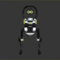 ANYmal Quadruped Robot Featuring Blue And Yellow Design Mechanical Legs And Sensors