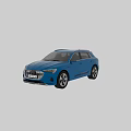 Blue Audi SUV Car Exterior Design With Front And Rear View Styling