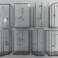 Elegant Glass Shower Sauna Enclosures Featuring Various Design Styles For Bathrooms