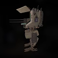 Robot attack robot intelligent machine science fiction robot mechanical warfare police future high-tech low face number low model simple model film and television level super realistic 3d model