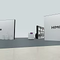 HIMO Exhibition Booth With 3D Letters Photo Wall And Display Stand