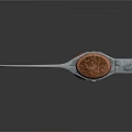 Traditional Hand Axe With Sharp Metal Blade And Wooden Leather Wrapped Handle