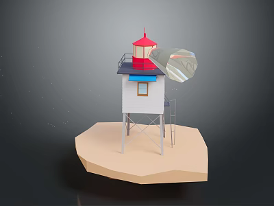 Lighthouse Punk Lighthouse Cartoon Lighthouse Animation Lighthouse Style Lighthouse Fantasy Style Lighthouse 3d model