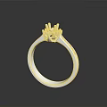 White Ring Shaped Household Product With Prong Top Design For Daily Living Use