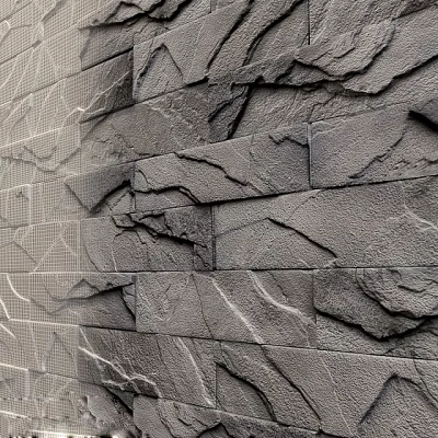 Gray Textured Stone Wall With Irregular Pattern And Natural Surface Design 3d model Gray Textured Stone Wall With Irregular Pattern And Natural Surface Design 3d model