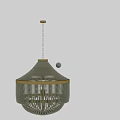 Elegant Beaded Chandelier With Gold Frame And Pearl Decorative Elements