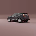 Black Honda SUV Modern Exterior Design With Sleek Body And Silver Wheels