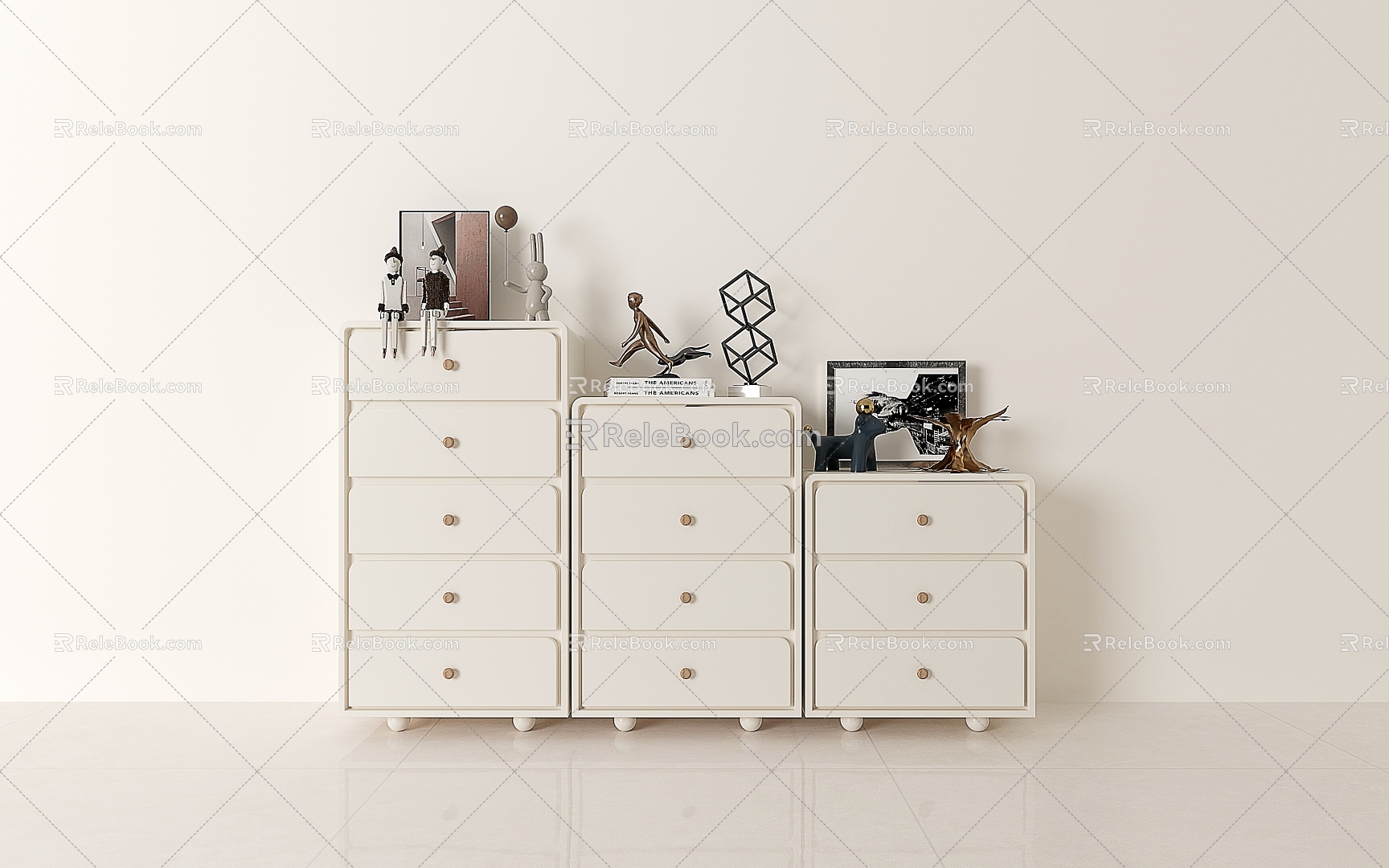 Simple Cream Style Chest of Drawers Storage Cabinet Bedroom End Cabinet Living Room Wall Drawer Cabinet French Drawer Cabinet Storage Cabinet Vertical Cabinet model