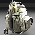 Military Style Tactical Backpack With Adjustable Shoulder Straps And Multiple Pockets 3d model