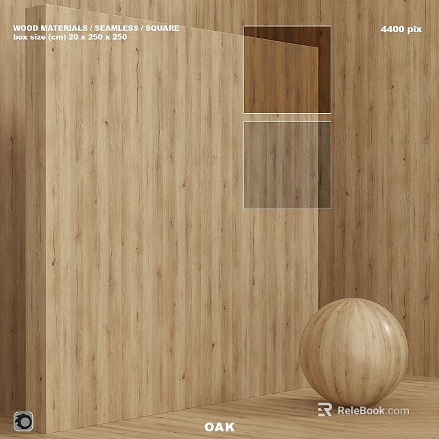 Wooden Decorative Components With Wall Paneling Various Grain Patterns And Sphere Decoration 3d model 