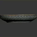 Intricate Porcelain Plate Sculpture With Floral Bird Patterns And Lace Edge