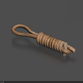 Natural Coiled Hemp Rope Household Item With Loop Design For Daily Home Use