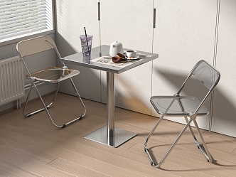 Modern Leisure Tables and Chairs Negotiation Tables and Chairs Dining Tables and Chairs 3d model