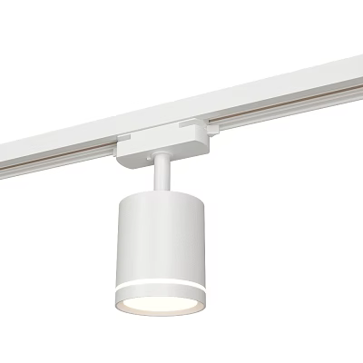 White Track Mounted Downlight Spotlight with Modern Design for Interior Ceiling Lighting 3d model