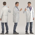 Professional Doctor Young People 3d model