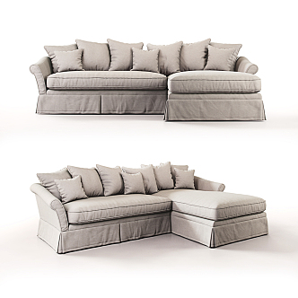 Modern Multiplayer Sofa Milton Brand Multiplayer Sofa Brand Multiplayer Sofa 3d model