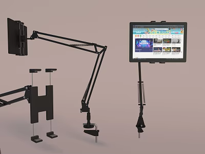 Phone Digital Accessories Adjustable Arm Monitor Stand Tablet Holder Ergonomic Design 3d model