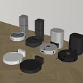 Sweeping robot combination 3d model
