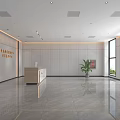 Elevator Hall Reception 3d model