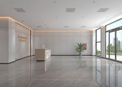 Elevator Hall Reception 3d model