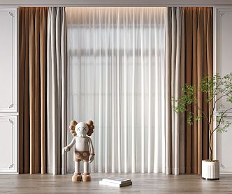 Modern Curtains 3d model