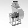 Heavy Duty Industrial Blower With Metal Stand Base Top Air Outlet And Motor