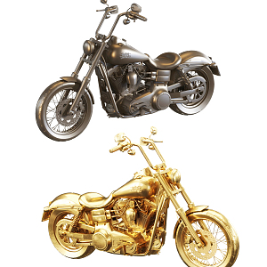 Modern Motorcycle 3d model