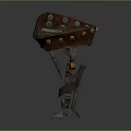 Industrial Mechanical Device With Metal Structure Bolts Spring And Adjustable Grip Mechanism