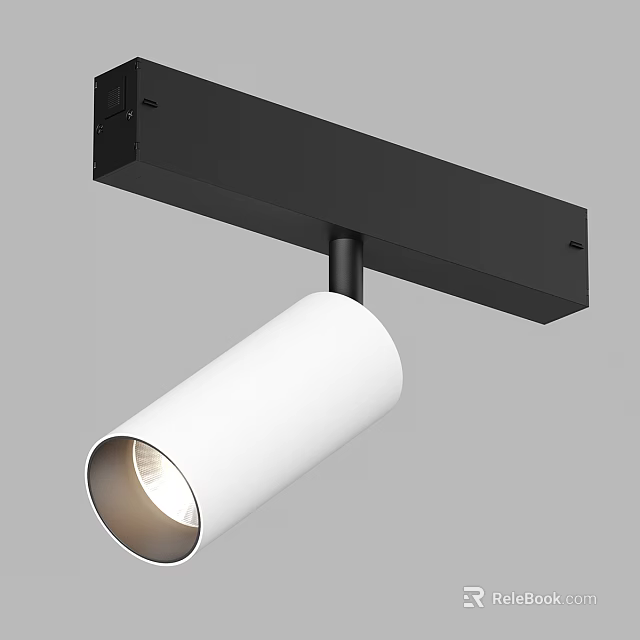 Modern Adjustable Downlight Spotlight With Sleek White Black Finish And Contemporary Design 3d model 