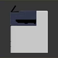 Modern Office Printer With Touchscreen Display And Multi Layer Paper Tray