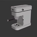 Modern White Kitchen Coffee Machine Appliance For Home Single Cup Use 3d model