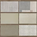 modern square carpet 3d model