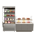 Modern Cake Display Cabinet Freezer 3d model