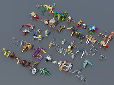 Modern Amusement Equipment 3d model