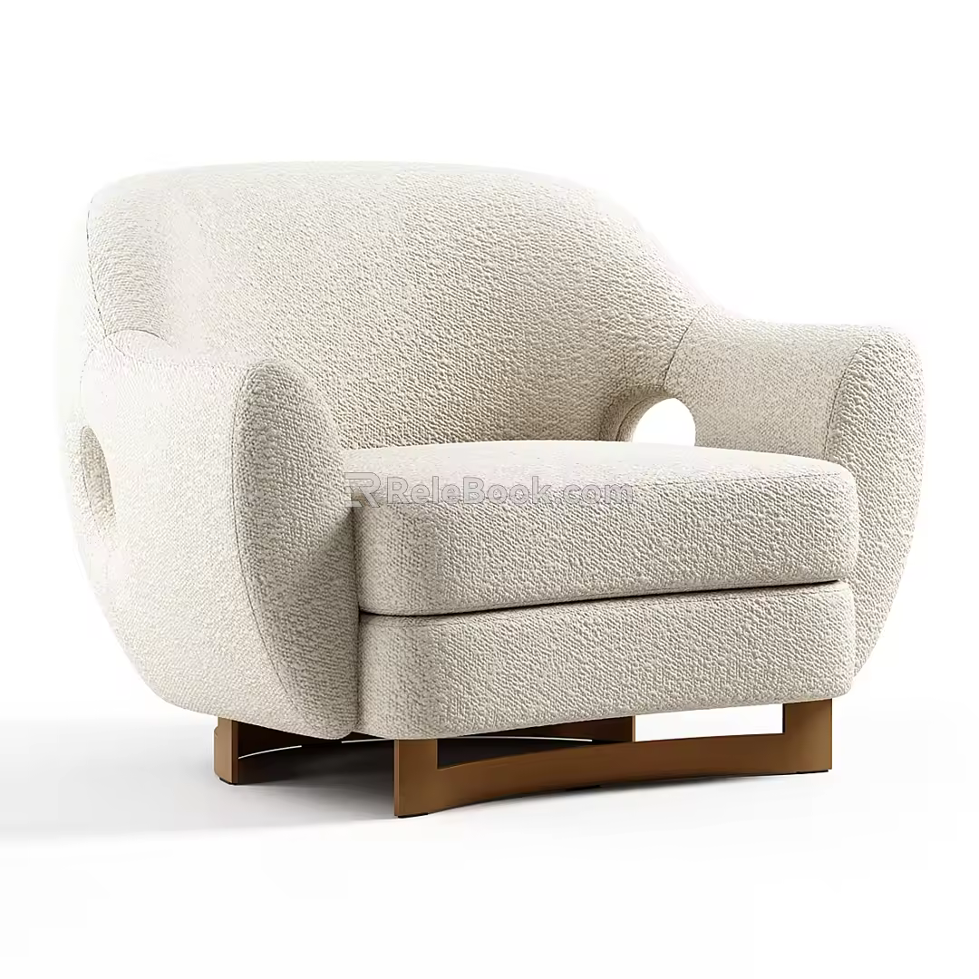 Single sofa 3d model