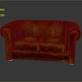 Group Of People Sitting On Red Leather Sofa In Modern Living Space