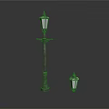 Vintage Architectural Street Lamps For Building Exterior With Classic Post And Smaller Design