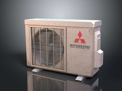 Mitsubishi Heavy Industries Air Conditioner Outdoor Unit for Home Cooling Systems 3d model