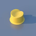 Blue Laundry Detergent Bottle With Yellow Cap For Effective Household Cleaning 3d model
