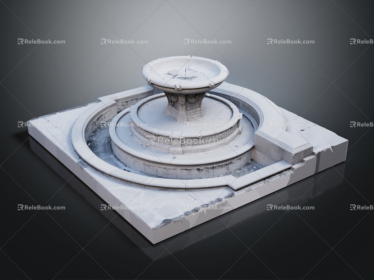 Fountain Cartoon Fountain Animation Fountain Styled Fountain Fantasy Style Fountain Magic Fountain 3d model