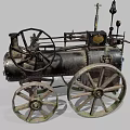 modern engine mobile steam engine portable steam engine 3d model