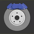 High Quality Automotive Brake Parts Blue Caliper And Silver Disc For Vehicle Performance