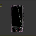 Portable Handheld Device Screen Showing Map With Markers Nearby Area Points And Colorful Icons
