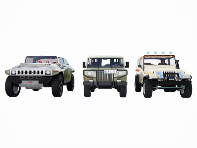 Hyundai Jeep SUV 3d model Hyundai Jeep SUV 3d model