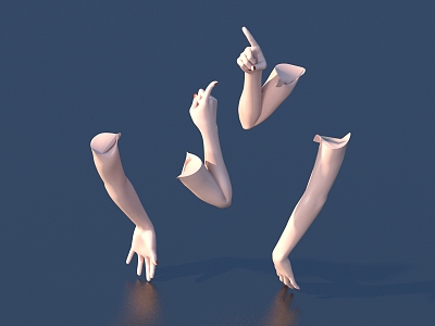 Manicure Hand Model 3d model