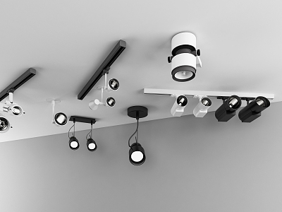 Modern spotlight downlight spotlight combination model