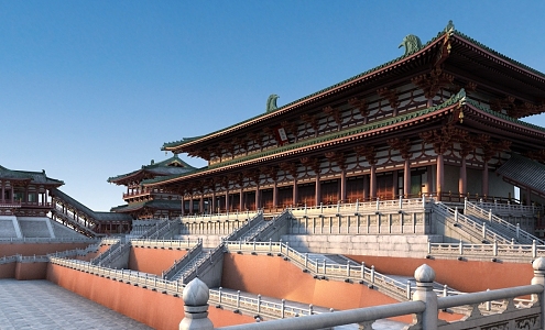 Chinese Ancient Building Daming Palace Ancient Building 3d model